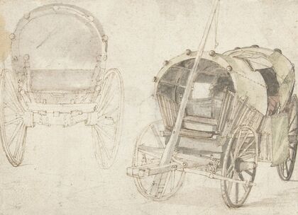 Twee reiswagens