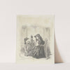 Twee zittende vrouwen met elkaar in gesprek by Alexander Hugo Bakker Korff