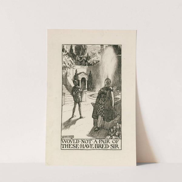 Twelfth night; Would not a pair of these have bred sir Act III Scene I (1900) by Byam Shaw