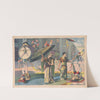 Twelve Asian acrobats performing (1891) by Calvert Litho. Co