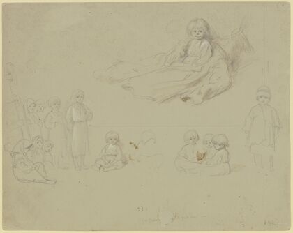 Twelve children anticipating