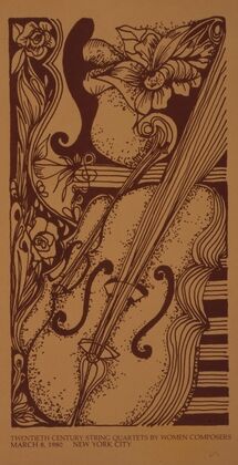 Twentieth Century string quartets by women composers, March 8, 1980, New York City