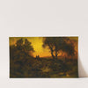 Twilight Landscape (Flight Into Egypt) (1878) by Thomas Moran