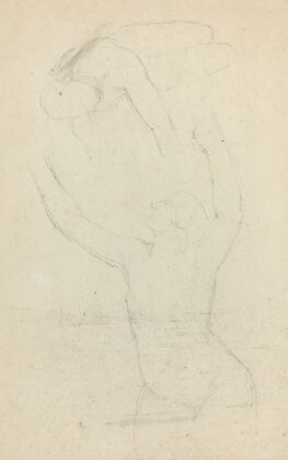 Two Airborne Figures Reaching out to One Another