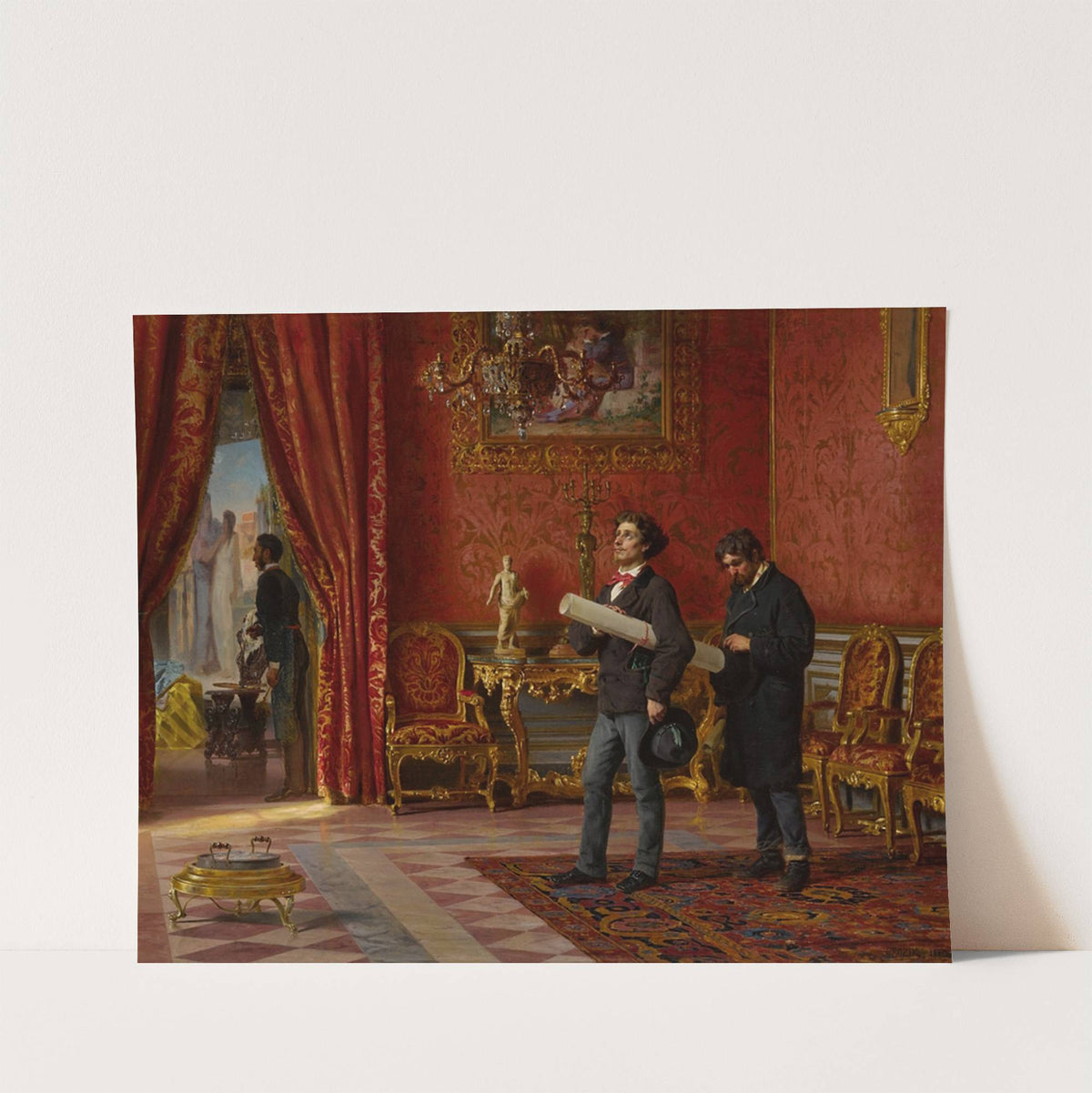 Two Artists (Voytech Hynais and Brozik) by Václav Brožík