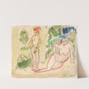 Two Bathers near the Woods (1910-1911) by Ernst Ludwig Kirchner
