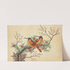 Two birds on flowering tree branch (1800-1899)
