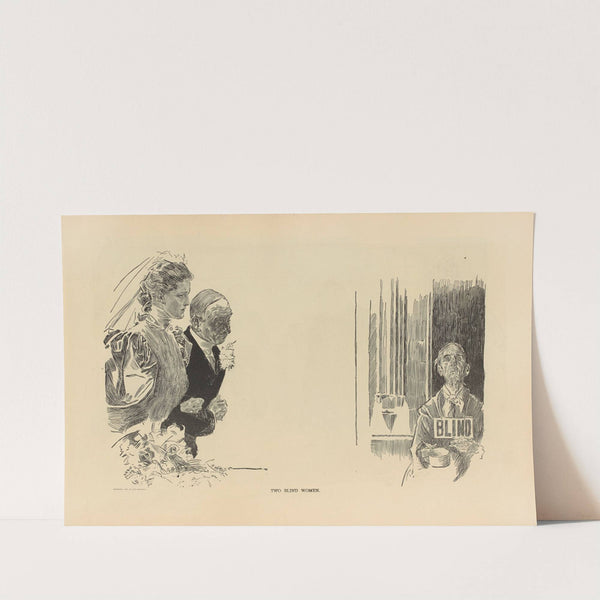 Two blind women (1893-1900) by Charles Dana Gibson