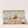 Two Boys Watching Schooners by Winslow Homer