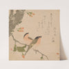 Two Bullfinches on a Double-Petalled Cherry Tree (Uso ni Yae-zakura) by Kubo Shunman