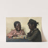 Two Children Playing Checkers by James Henry Moser