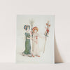 Two Children with Staffs (1884) by Kate Greenaway