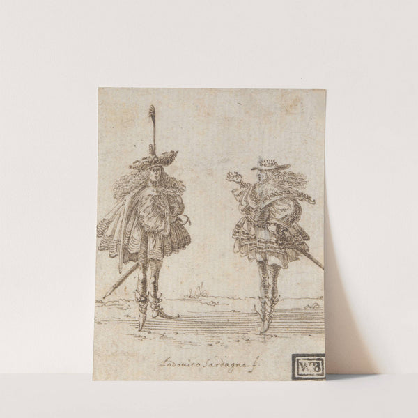 Two Courtiers by Ludovico Sardagna