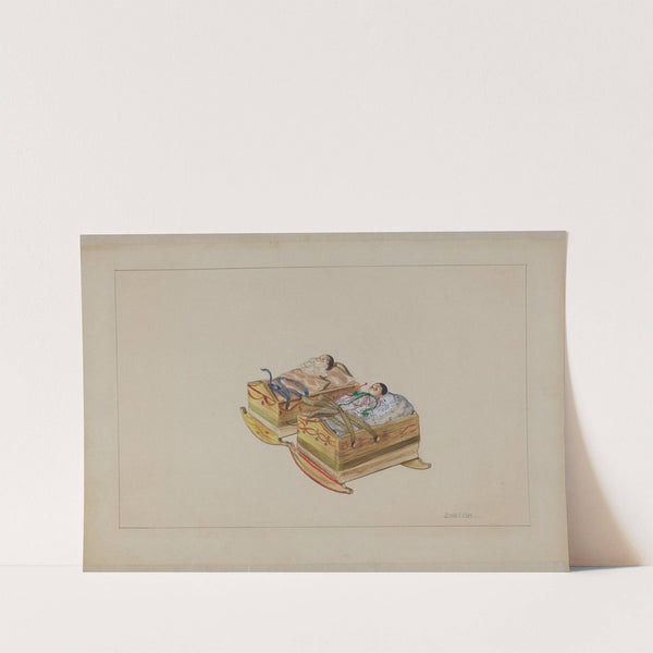 Two Cradles with Dolls (1935-1942) by John Fisk