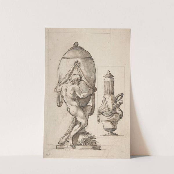 Two Designs for Vases by Ennemond Alexandre Petitot