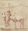 Two donkeys and their driver