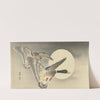 Two ducks at full moon (1900 - 1930) by Ohara Koson