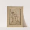 Two Female Figures, study for the Baptism of Christ in S. Francesco della Vigna, Venice by Battista Franco