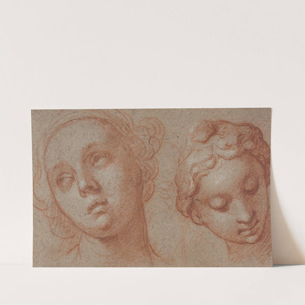 Two Female Heads by Abraham Bloemaert