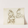 Two Female Nudes by Carl Newman