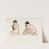 Two Female Nudes by Carl Newman
