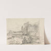 Two Figures by a River (between 1807 and 1809) by John Constable