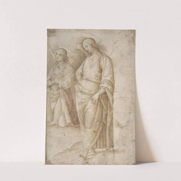 Two Figures of Angels Standing (1490–1505) by Follower of Pietro Perugino