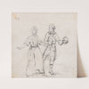 Two Figures with a Skull by George Howland Beaumont