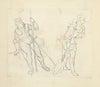 Two figures with various aspects of their garments diagrammed