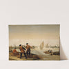Two Fishermen Pulling Their Net Ashore by Arent Arentsz. Cabel