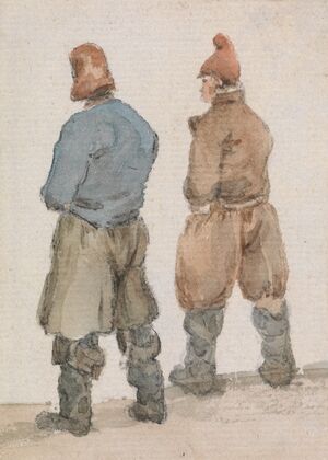 Two Fishermen seen from Behind — size preview
