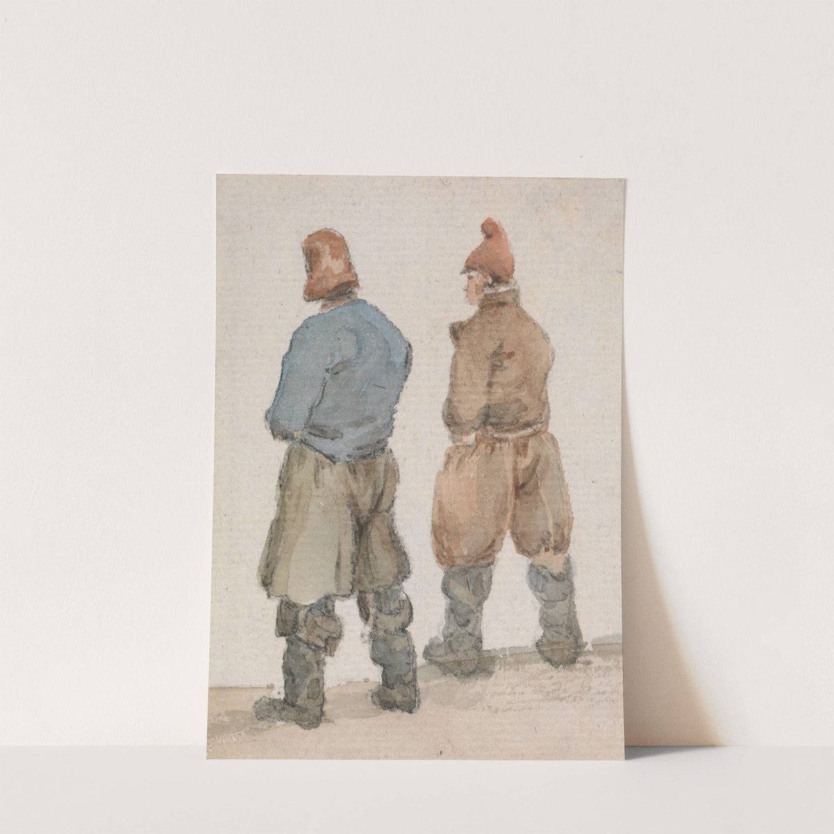 Two Fishermen seen from Behind by Joseph Stannard