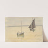 Two Fishing Boats on Calm Water by Johan Barthold Jongkind