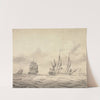 Two Frigates before the Wind by Charles Brooking