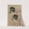 Two Geishas beside a Candle by Kitagawa Tsukimaro