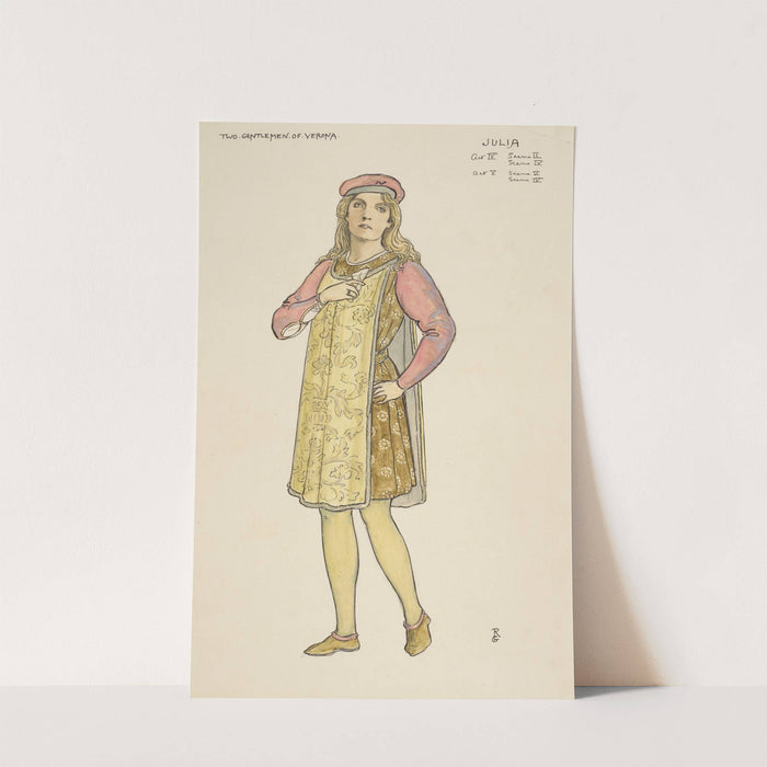 Two gentlemen of Verona; Julia Act IV, Scene IV (1895) by Walford Graham Robertson