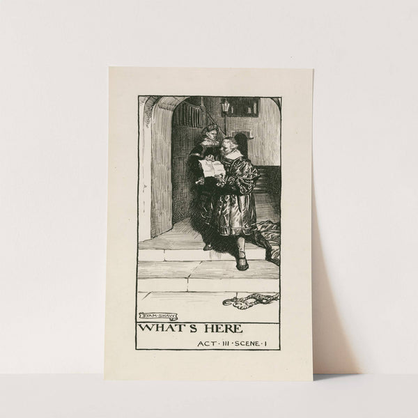 Two gentlemen of Verona; Whats here Act III Scene I (1900) by Byam Shaw