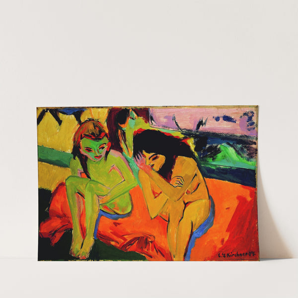 Two Girls (1910) by Ernst Ludwig Kirchner