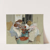 Two Girls Dyeing Fabric by Eero Järnefelt