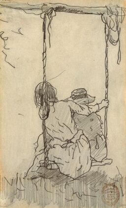 Two Girls on a Swing