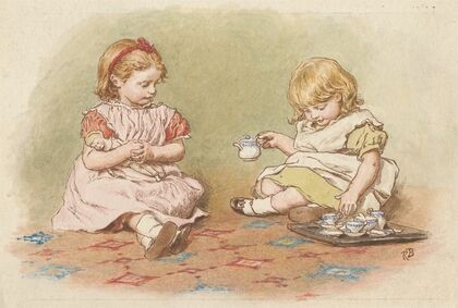 Two Girls Playing