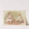 Two Girls Playing by Robert Barnes