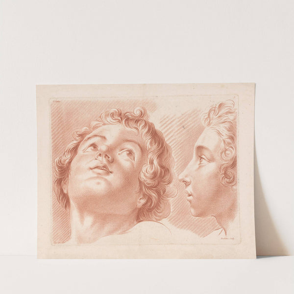 Two heads of boys (1749-1849) by Louis-François Roubiliac