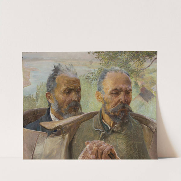 Two heads of old men by Jacek Malczewski