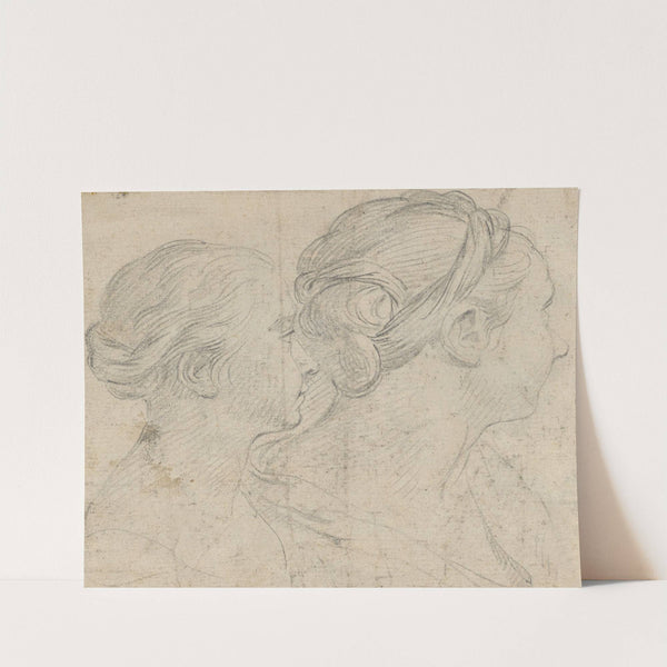 Two heads of women by Pierre Parrocel