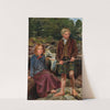 Two Highland children by a Scottish stream (1856-7) by Michael Frederick Halliday