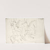 Two horsemen, after the south frieze of the Parthenon by David Humbert de Superville