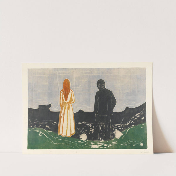 Two Human Beings. The Lonely Ones (1899) by Edvard Munch