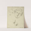Two human female faces and two noses-one human, animal by Peter Paul Rubens