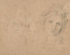 Two idealized women’s heads